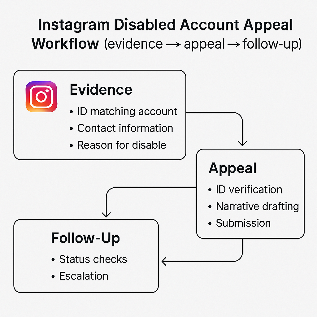 Checklist showing six essential Instagram security measures to implement after account recovery