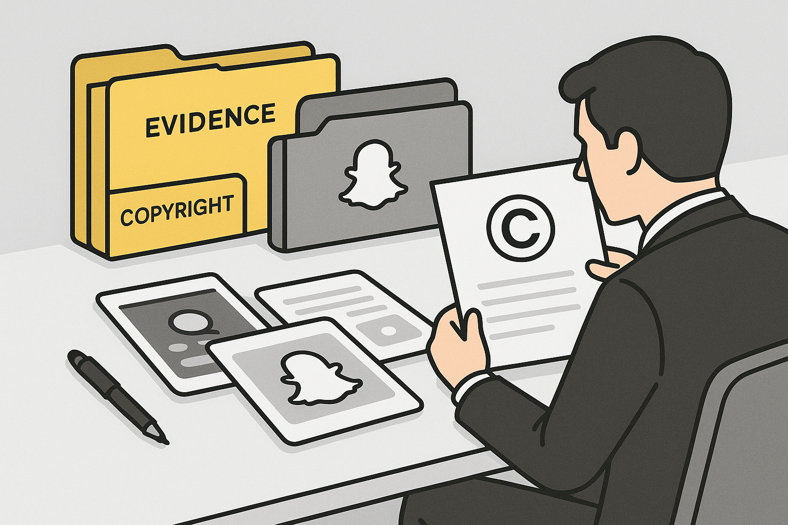 Snapchat FAQ guide covering reports, bans, enforcement, and professional services