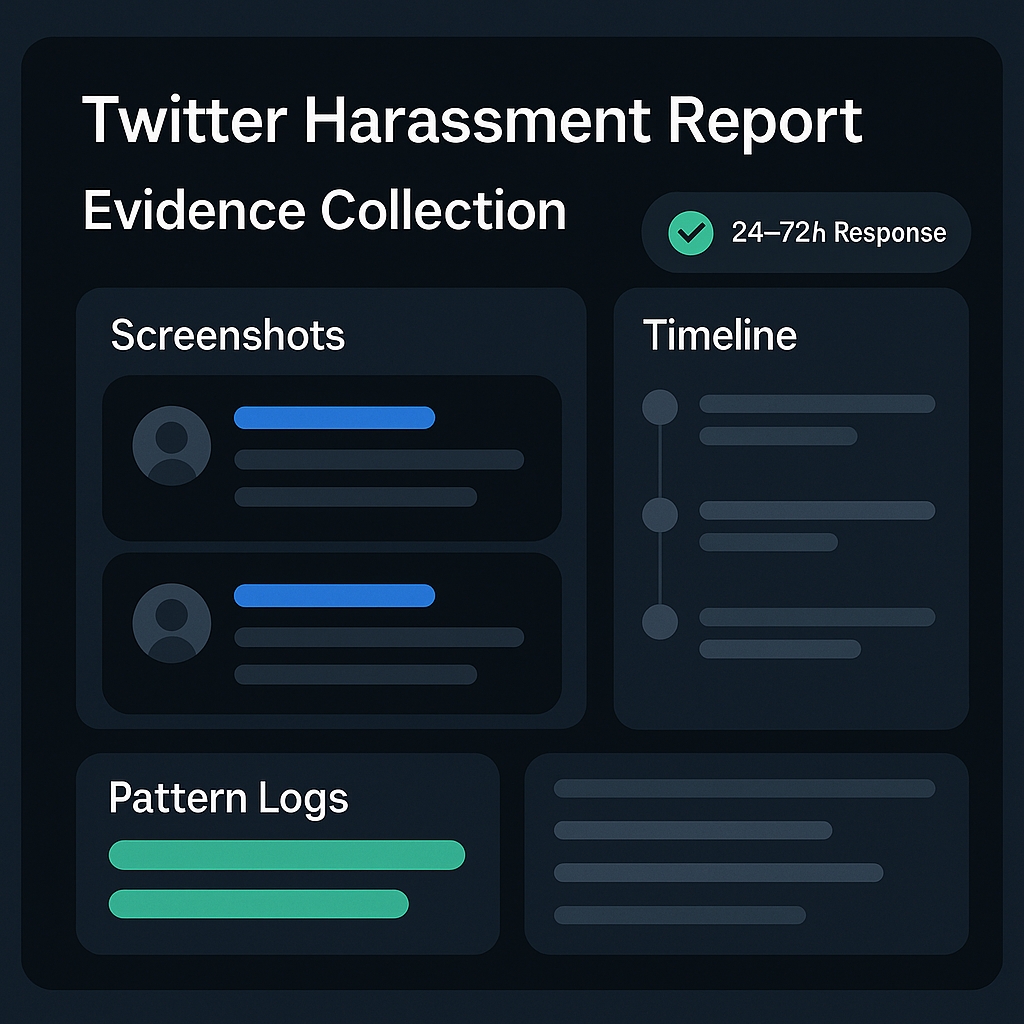Twitter mass report bot workflow diagram showing target analysis, category selection, and coordinated submission on X